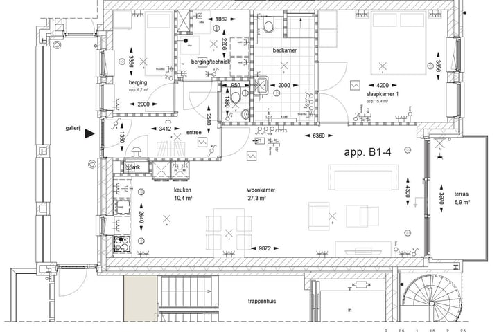 View photo 6 of Appartementen woongebouw 1 en 2 (Bouwnr. B1-4)