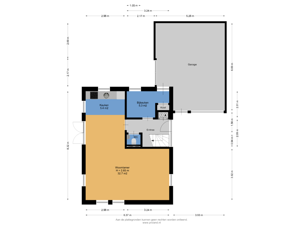 Bekijk plattegrond van Begane Grond van Gronddiep 59