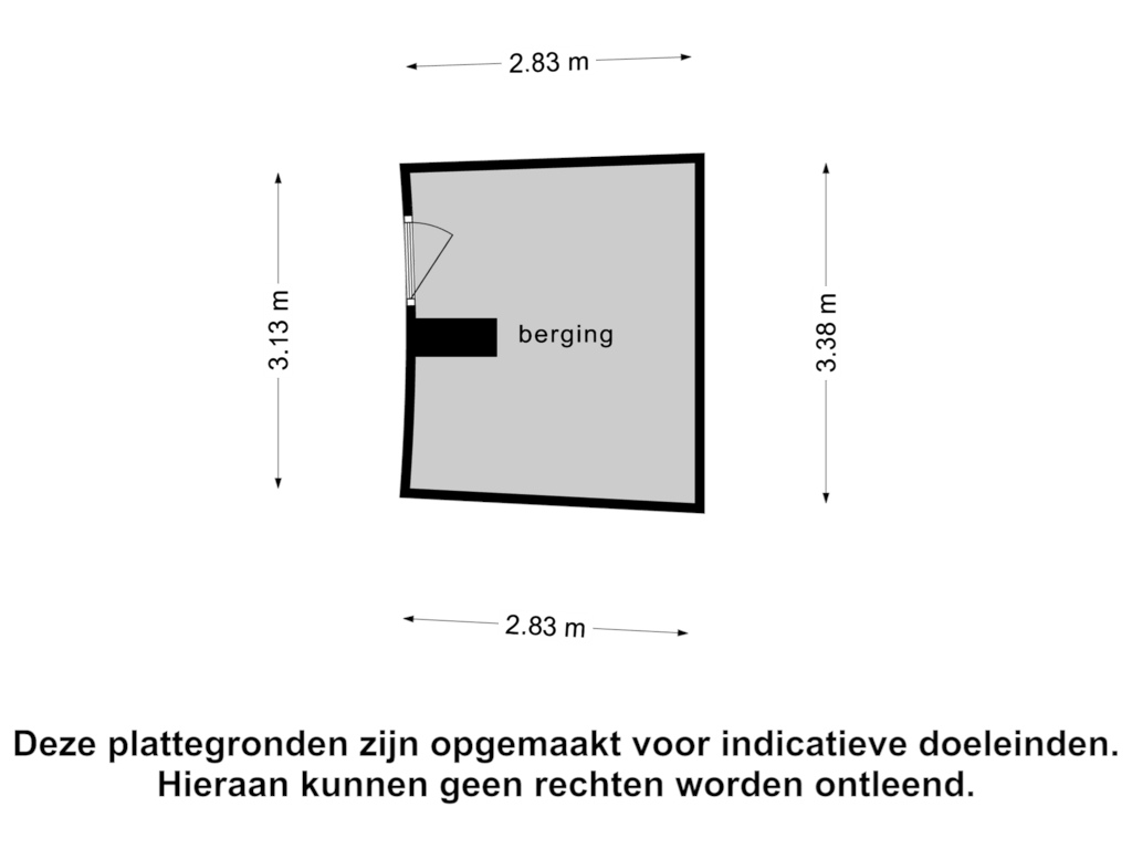 View floorplan of Berging of van Rijgersmapark 21