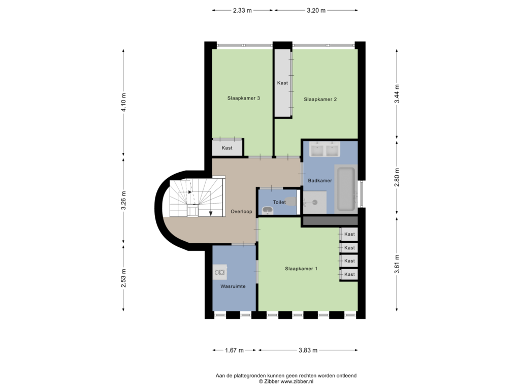 Bekijk plattegrond van Eerste Verdieping van Broekweide 15