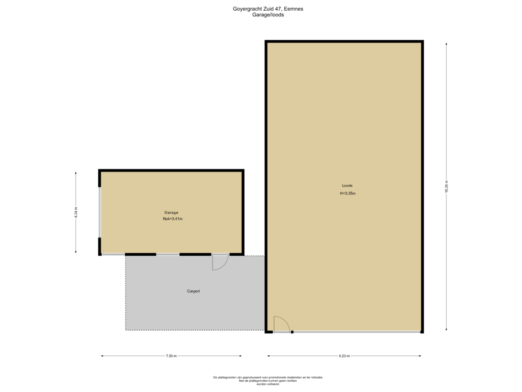 Bekijk plattegrond van Garage van Goyergracht Zuid 47