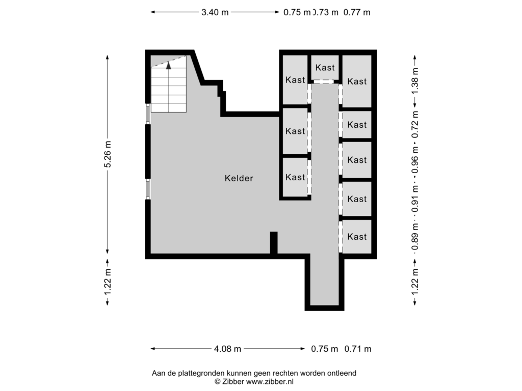 Bekijk plattegrond van Kelder van Antwerpsestraat 33