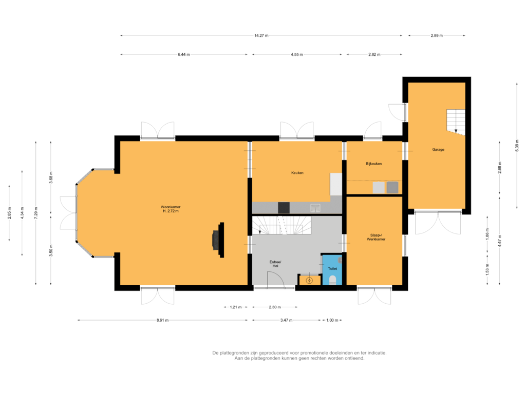 Bekijk plattegrond van Begane grond van Kromme Stelakker 35-A