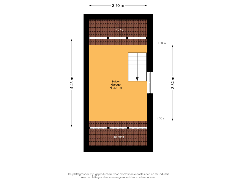 Bekijk plattegrond van Garage 1e van Kromme Stelakker 35-A