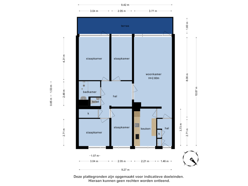 Bekijk plattegrond van Appartement van Westervenne 363