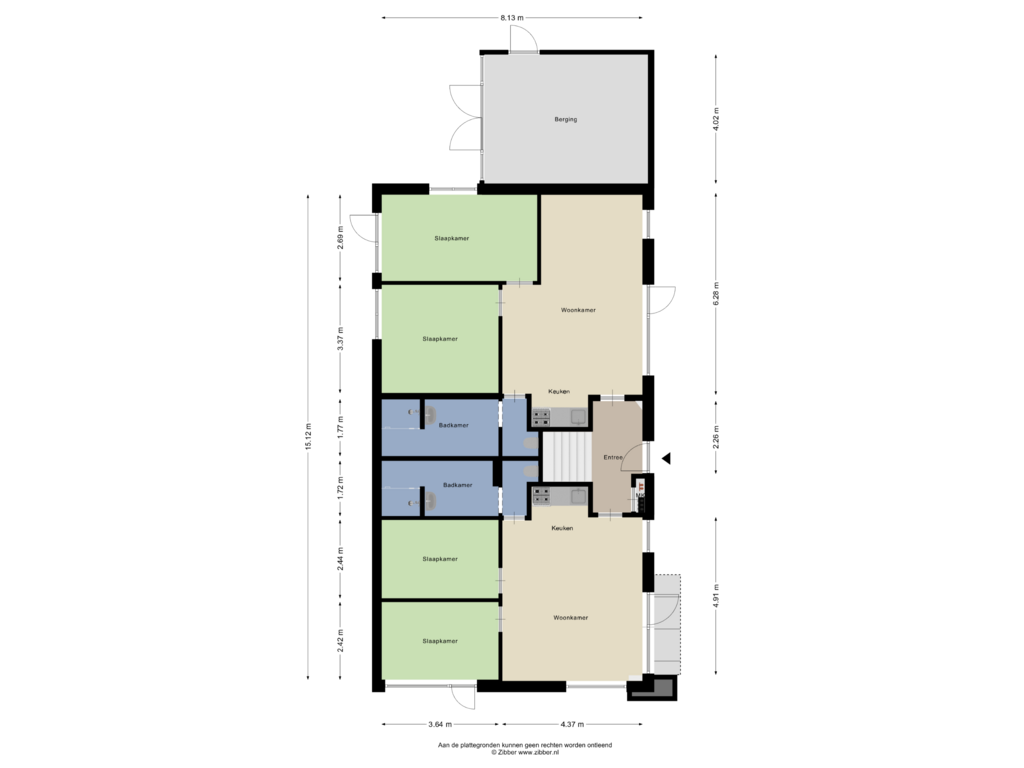 Bekijk plattegrond van Begane Grond van Van Hasseltweg 10