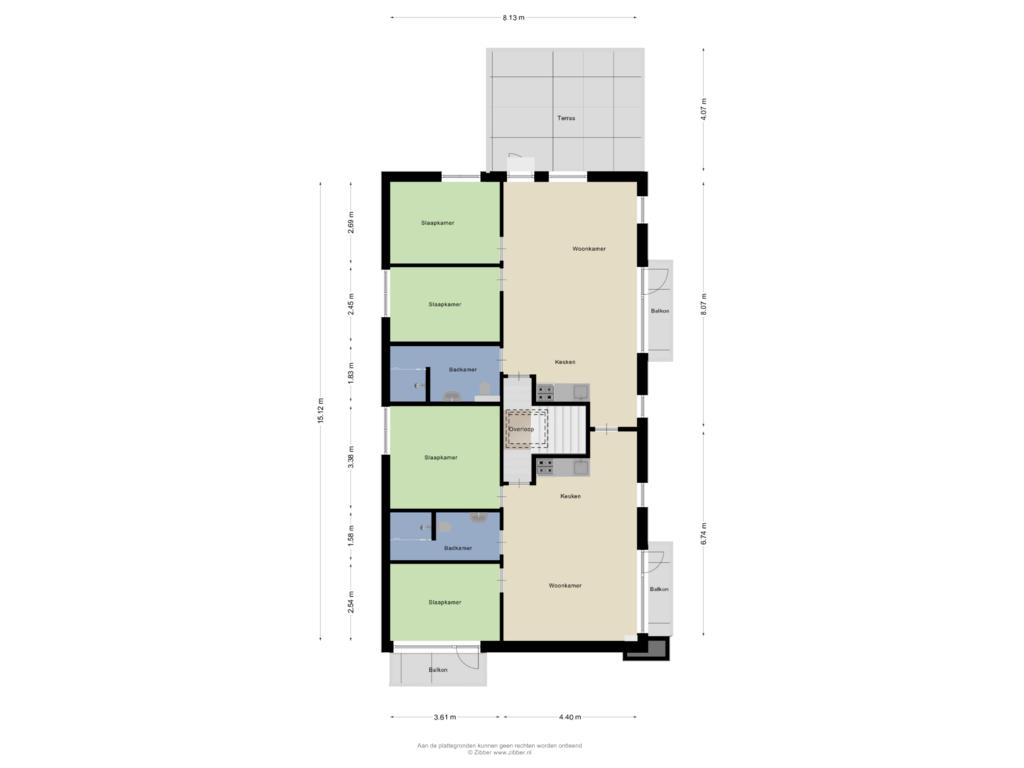 Bekijk plattegrond van Eerste Verdieping van Van Hasseltweg 10