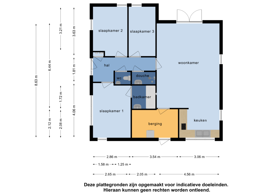 Bekijk plattegrond van appartement van Langezand 63