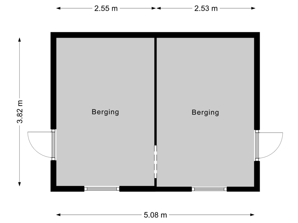 View floorplan of Berging of Laanweg 8