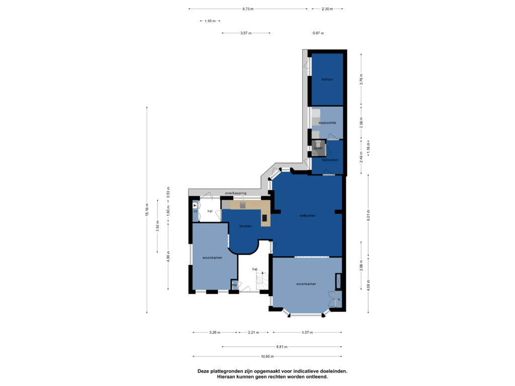 Bekijk plattegrond van Begane grond van Dijk 12