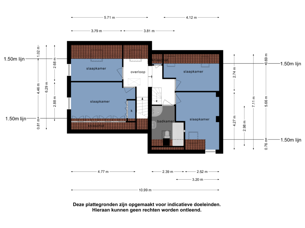 Bekijk plattegrond van 1e verdieping van Dijk 12