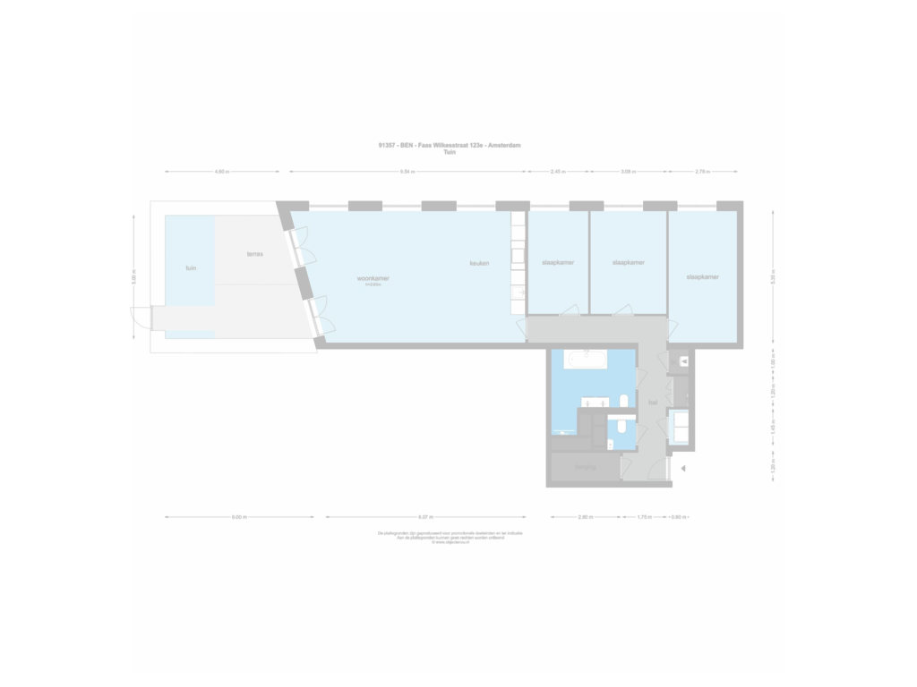 Bekijk plattegrond van First floor van Faas Wilkesstraat 123-E