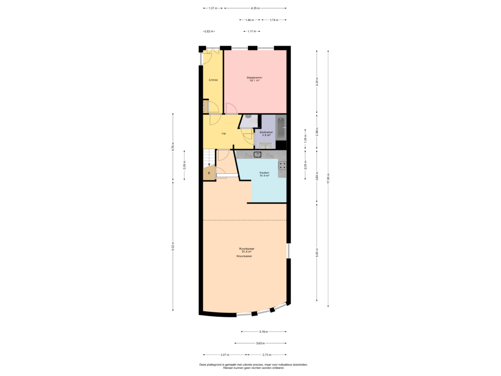 Bekijk plattegrond van 2e verdieping van Geeuwkade 12-012