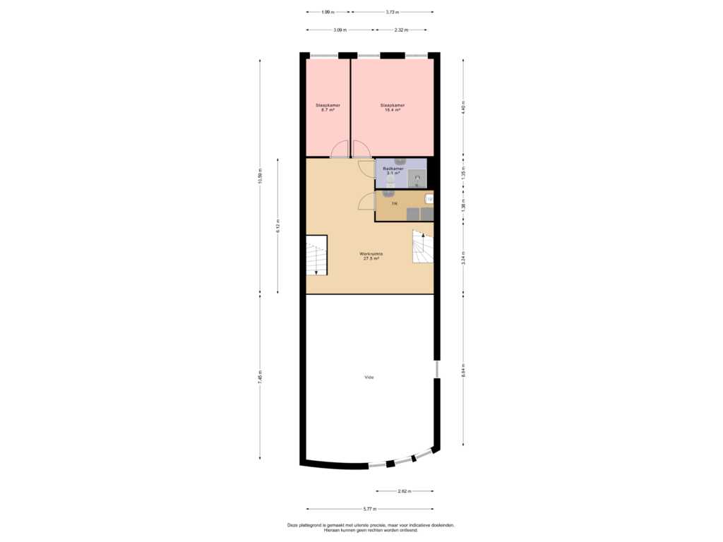 Bekijk plattegrond van 3e verdieping van Geeuwkade 12-012