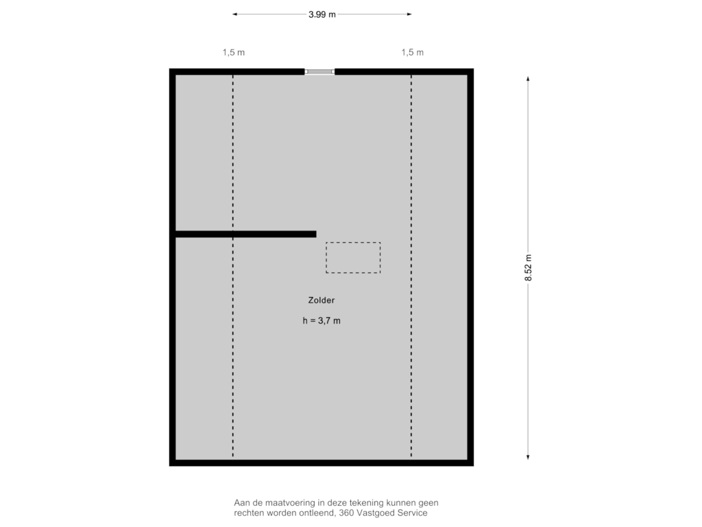 Bekijk plattegrond van Bijgebouw Zolder van Hoeve 5