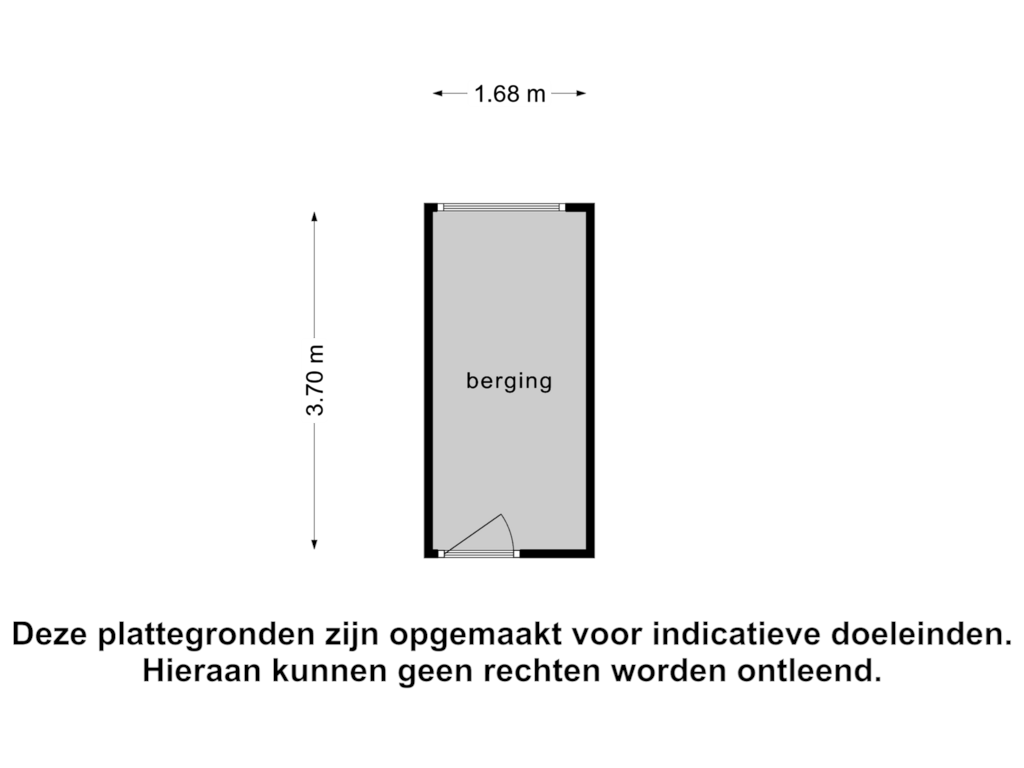 View floorplan of Berging of Linnaeusstraat 238