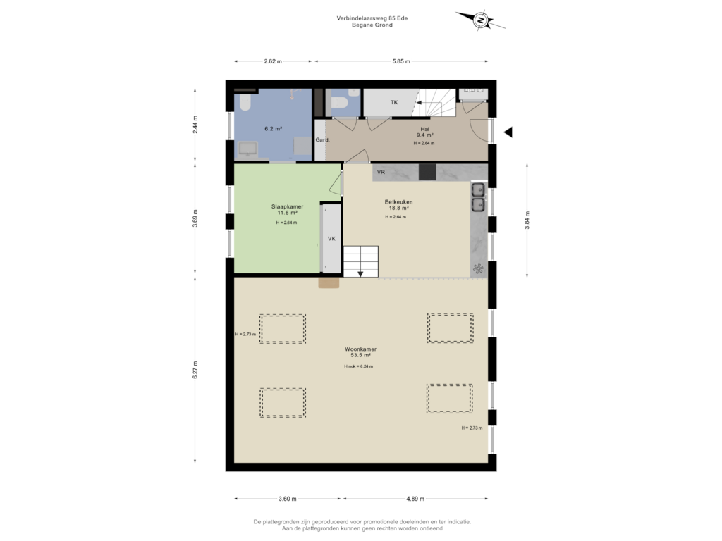 Bekijk plattegrond van Begane Grond van Verbindelaarsweg 85