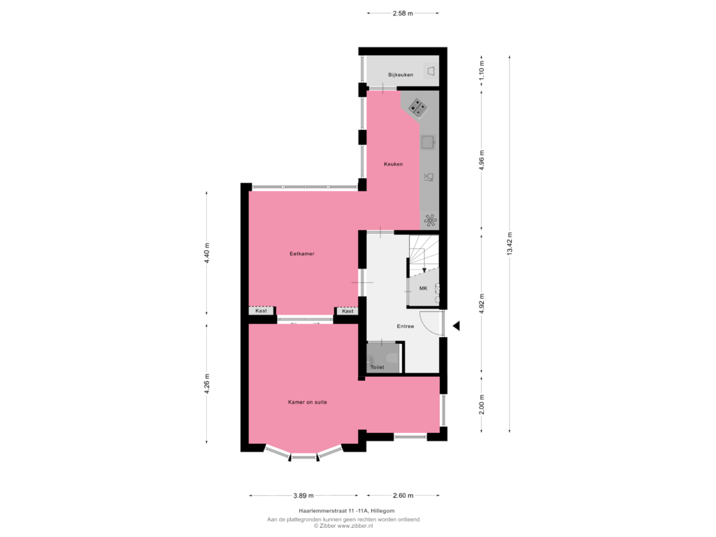 View floorplan of Begane grond of Haarlemmerstraat 11