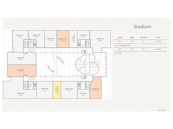 Plattegrond eertse verdieping