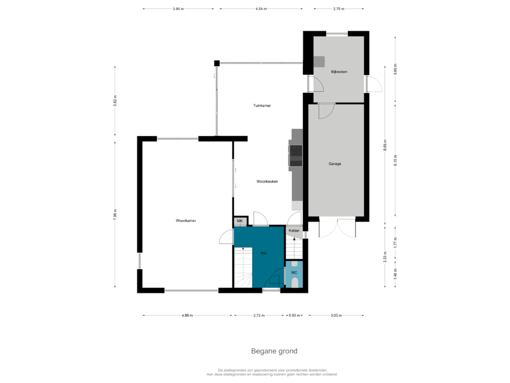 Bekijk plattegrond van Begane grond van Adam van Delenstraat 9