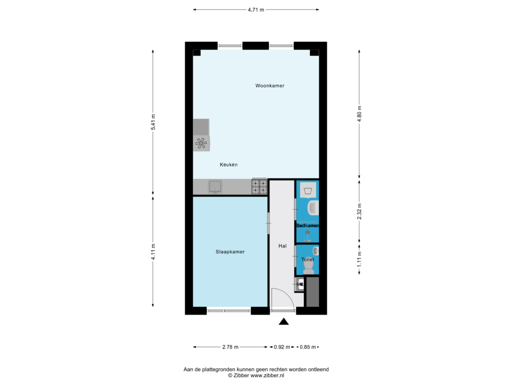 Bekijk plattegrond van Appartement van Matrozenhof 145