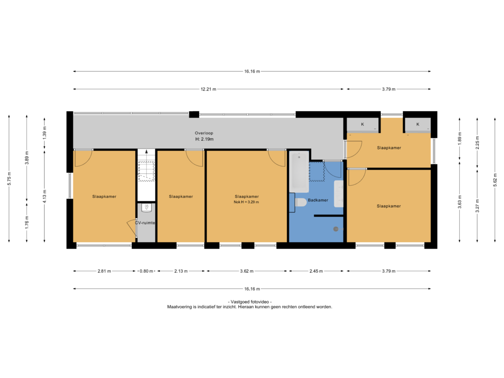 View floorplan of 1e verdieping of Callunaheuvel 4