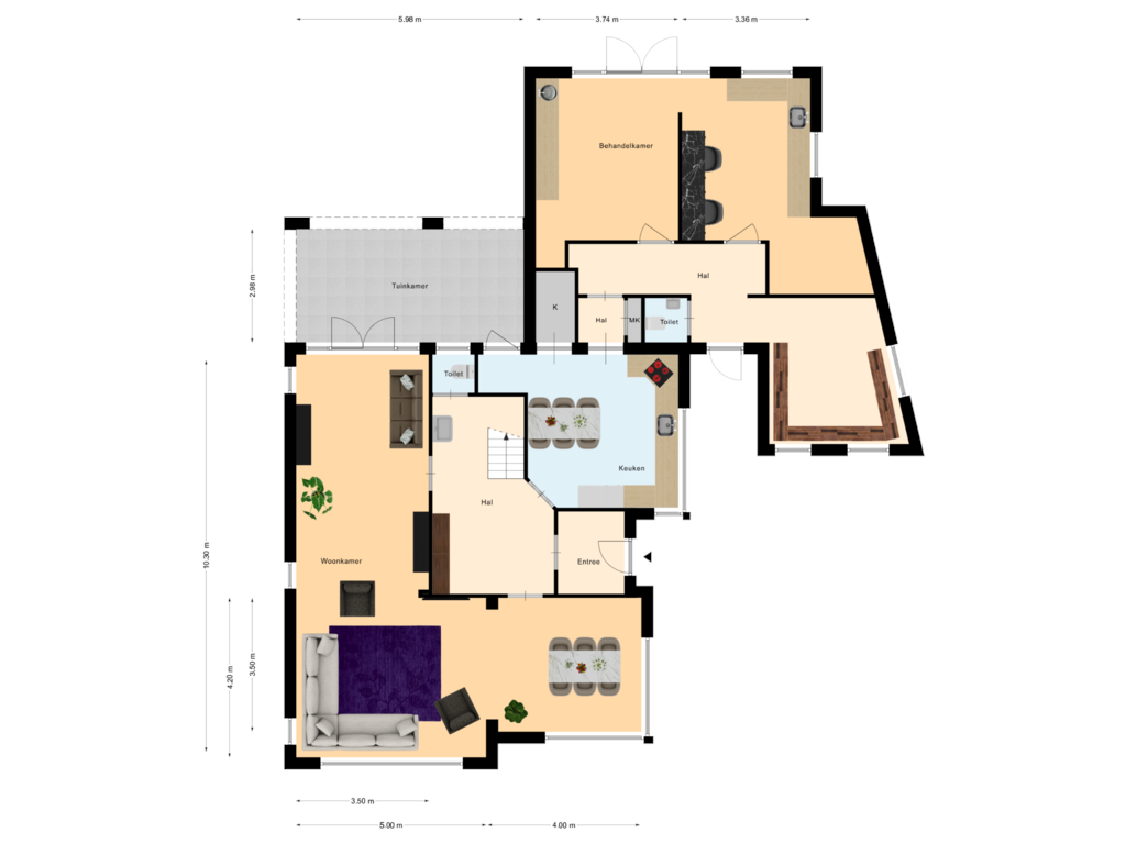 Bekijk plattegrond van Begane Grond van Almeloseweg 40