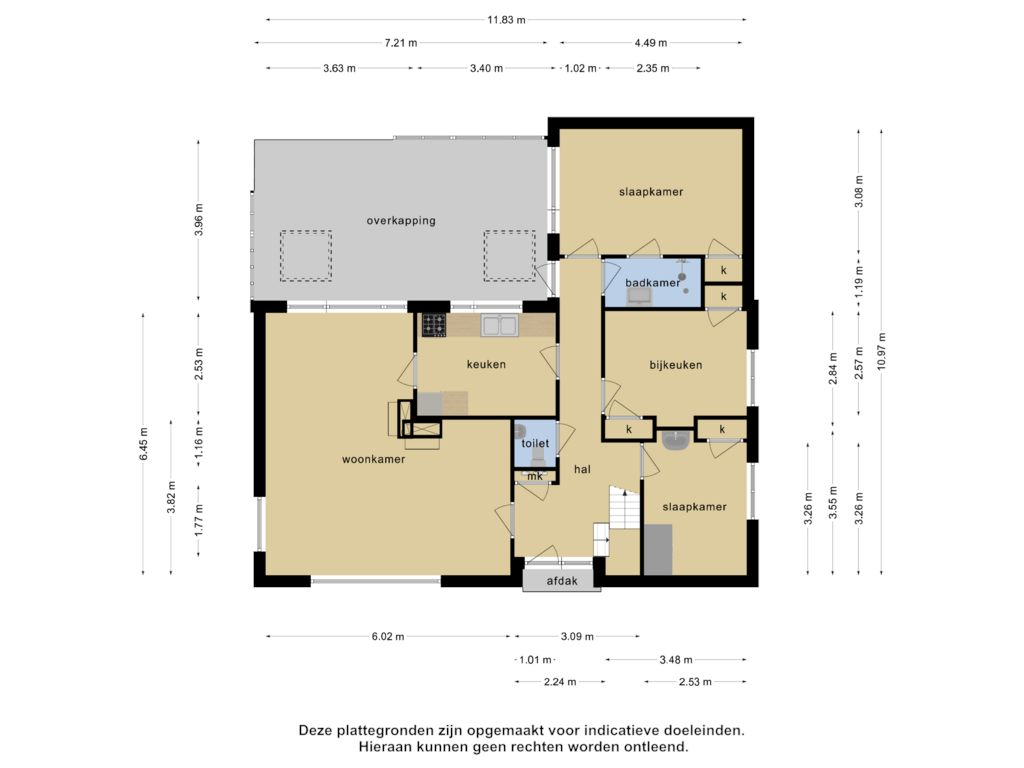 Bekijk plattegrond van Begane grond van Hobbel 10