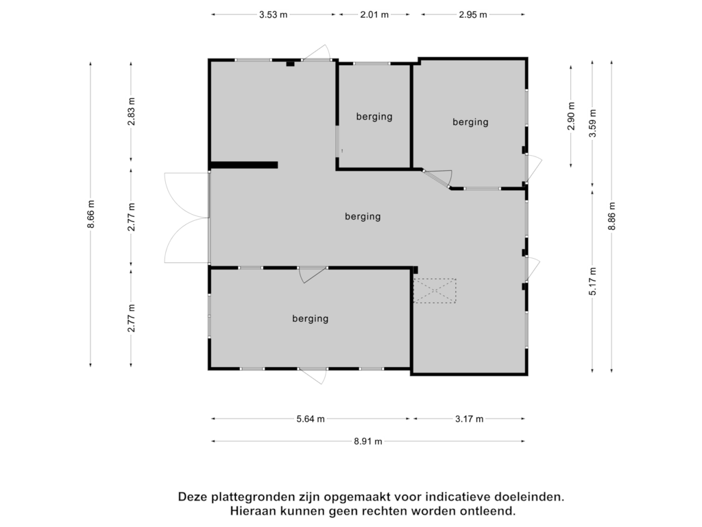 Bekijk plattegrond van Berging4 van Hobbel 10