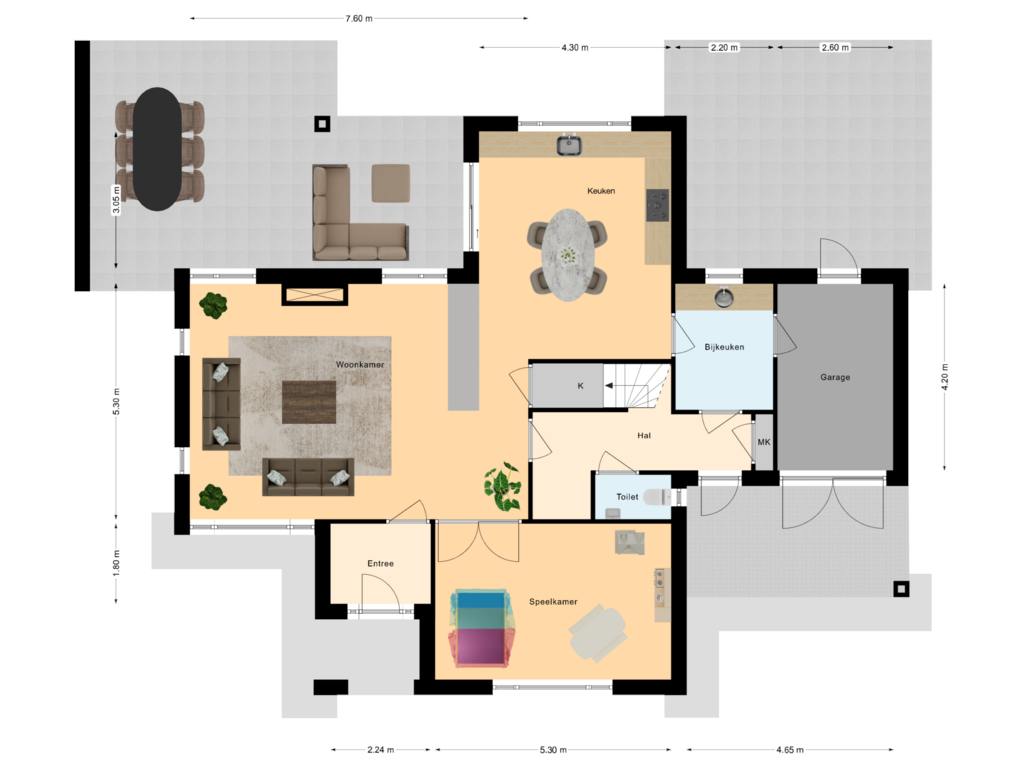 View floorplan of Begane Grond of De Groaf 5