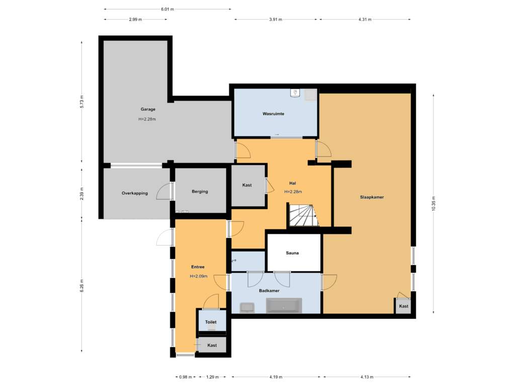 Bekijk plattegrond van First floor van Rijksstraatweg 103