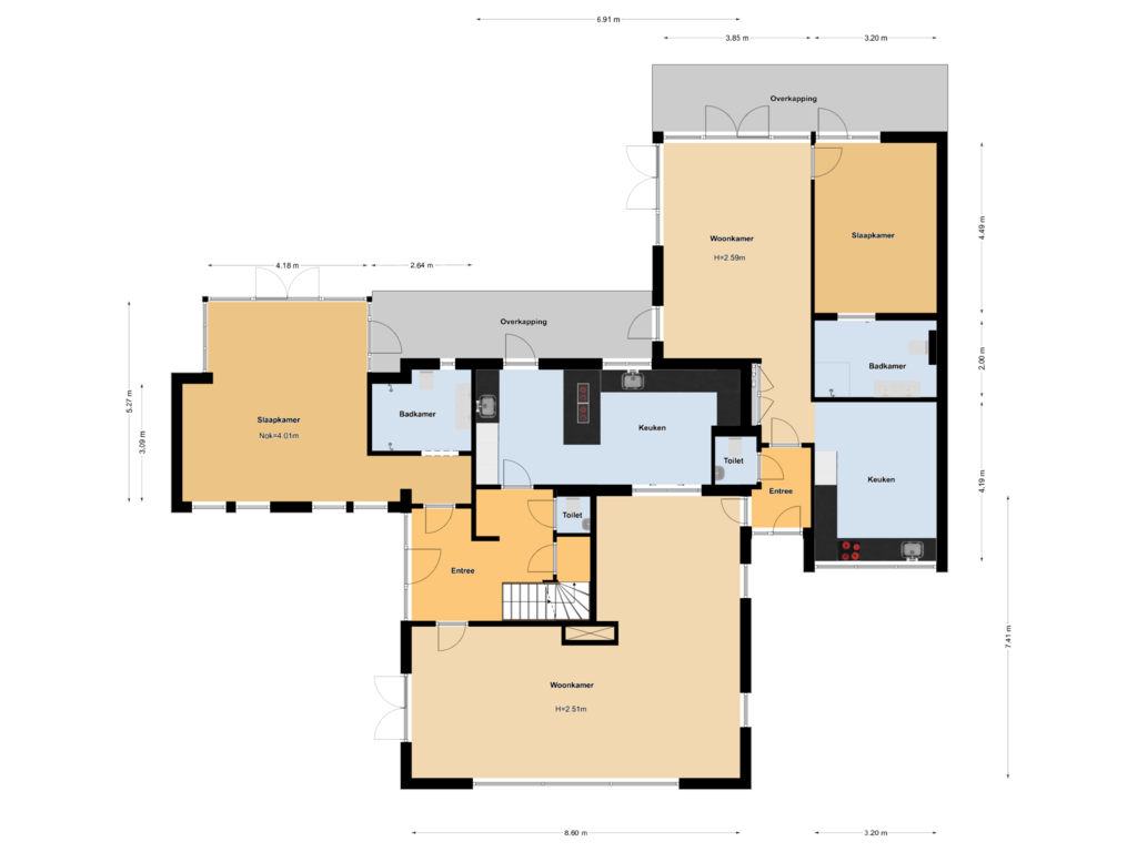 Bekijk plattegrond van Floor 1 van Rijksstraatweg 103