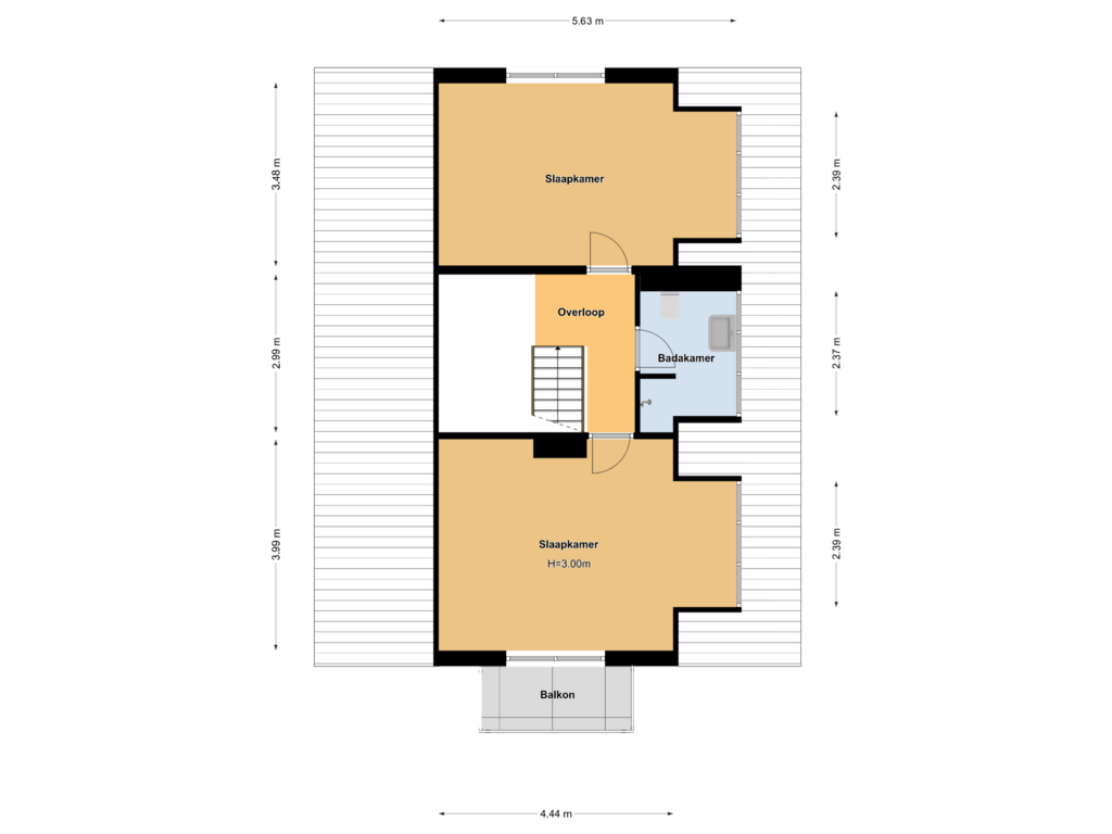 Bekijk plattegrond van Floor 2 van Rijksstraatweg 103