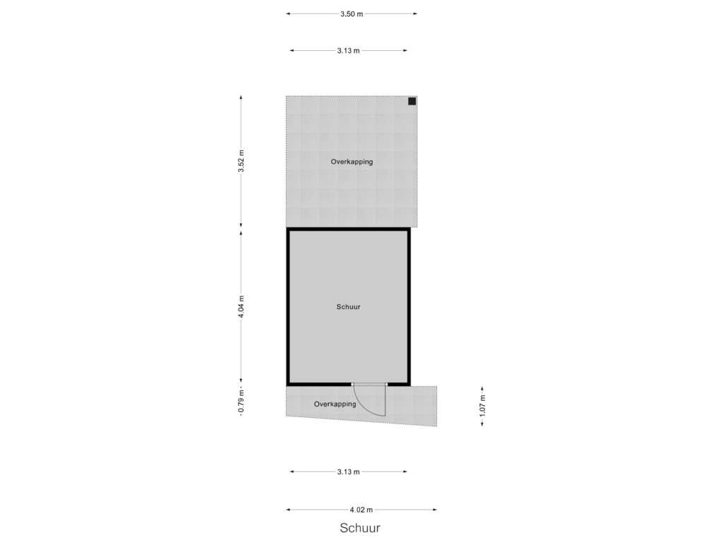 View floorplan of Schuur of Sassedijk 13