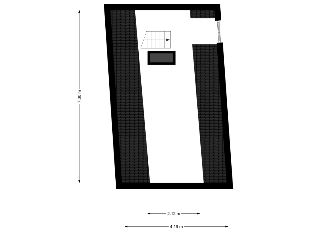 View floorplan of VIERDE VERDIEPING of Geldersekade 18