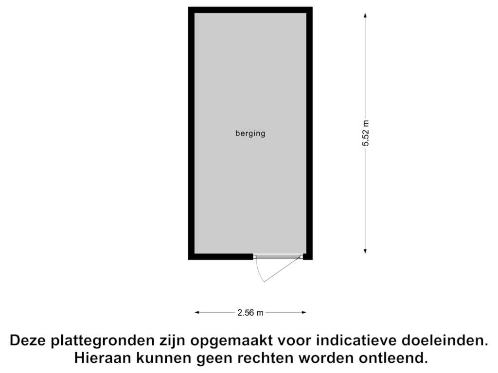 Bekijk plattegrond van Berging van Scheepstimmerdijk 5-B