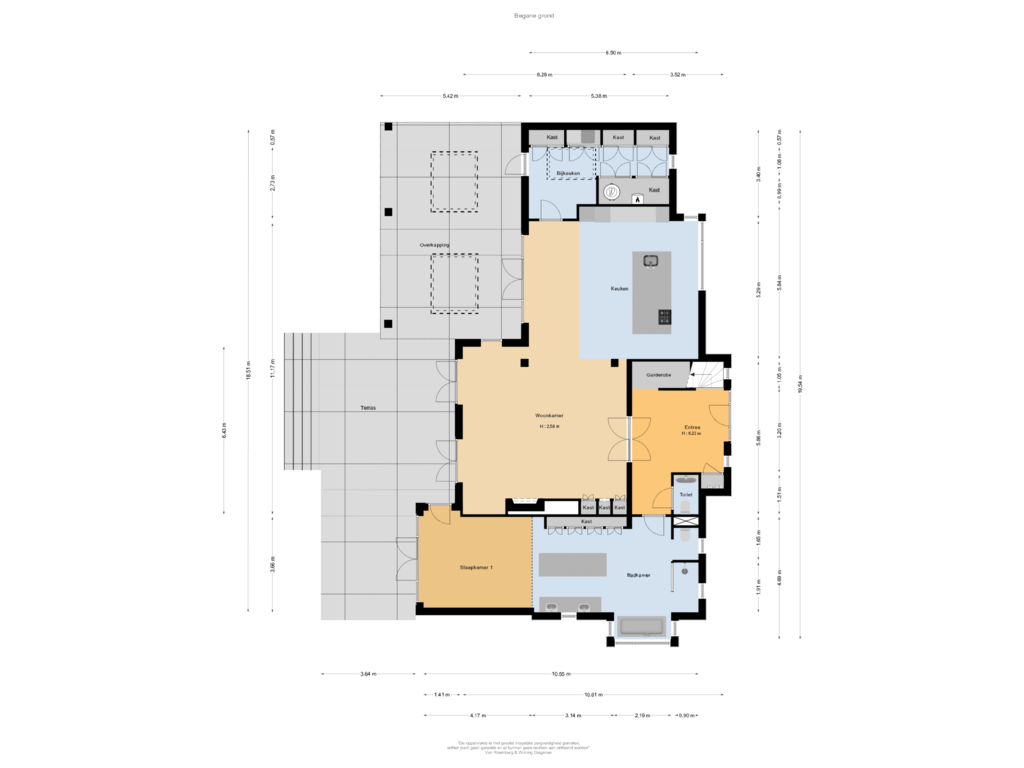 Bekijk plattegrond van Begane grond van Paddepoel 2-B