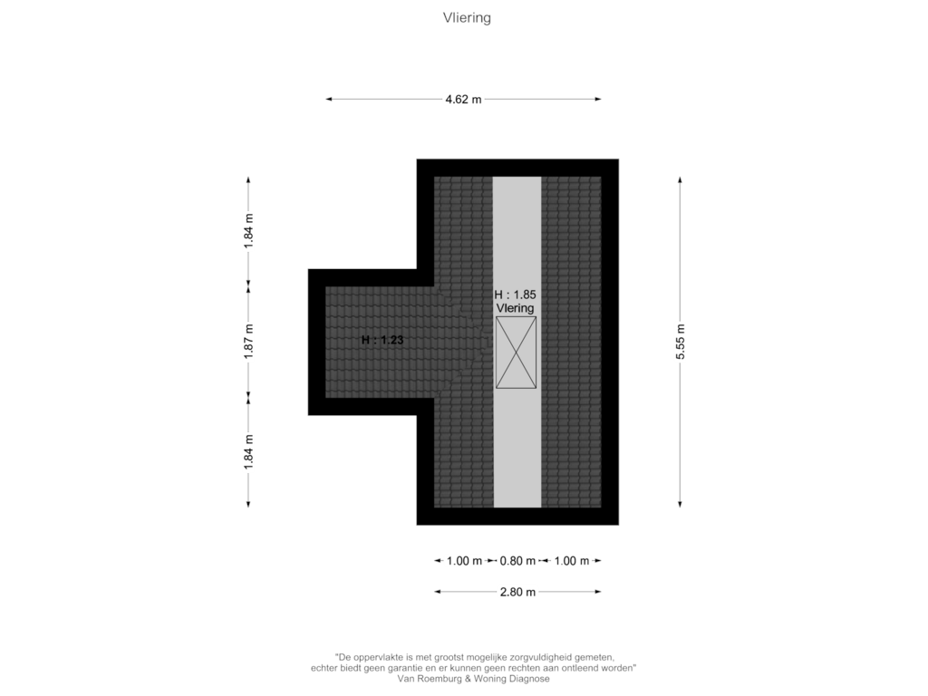 Bekijk plattegrond van Vliering van Paddepoel 2-B