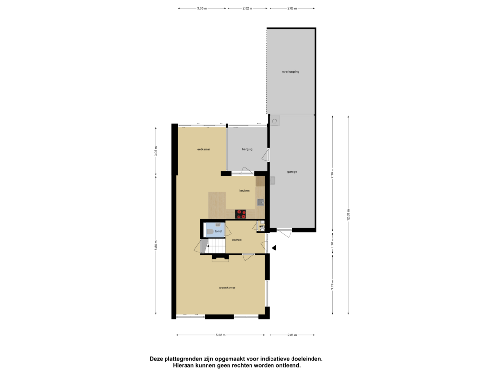 View floorplan of Begane Grond of Langeweg 41