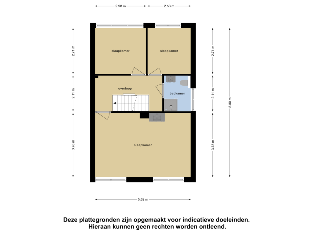 View floorplan of Eerste Verdieping of Langeweg 41