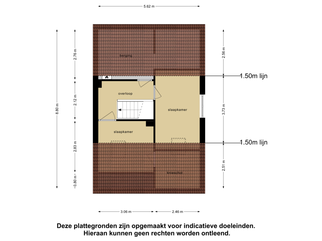 View floorplan of Tweede Verdieping of Langeweg 41