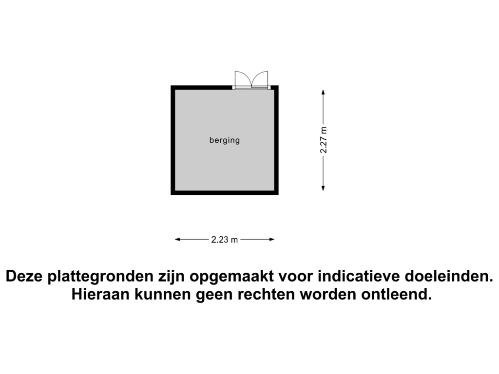 View floorplan of Berging of Langeweg 41