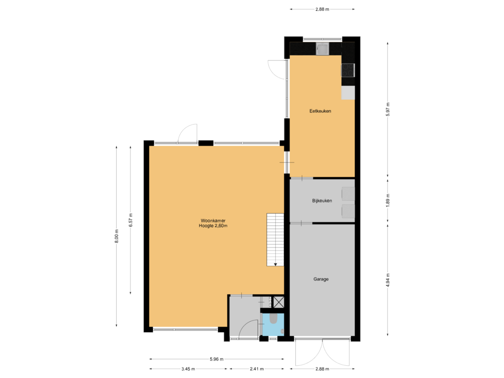 Bekijk plattegrond van Begane grond van Pijlstaartlaan 46