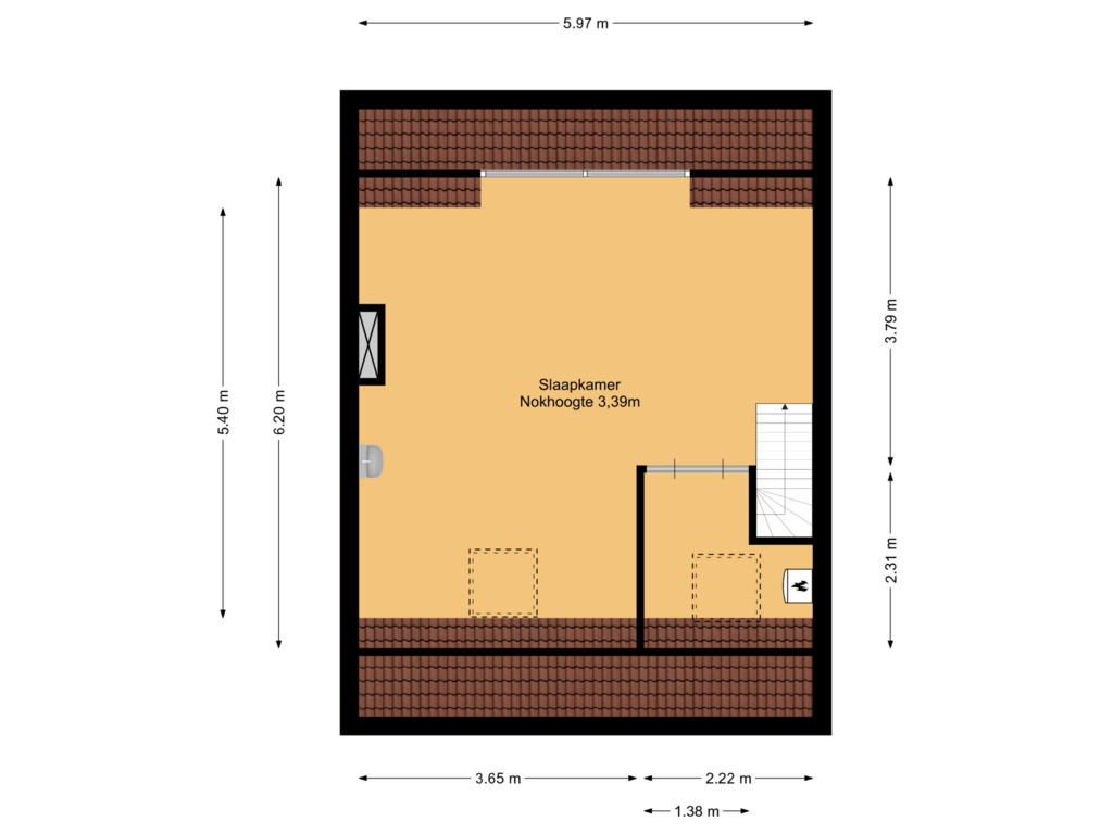 Bekijk plattegrond van 2e verdieping van Pijlstaartlaan 46