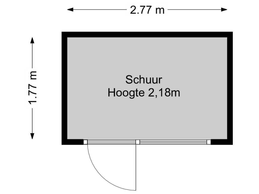 Bekijk plattegrond van Schuur van Pijlstaartlaan 46