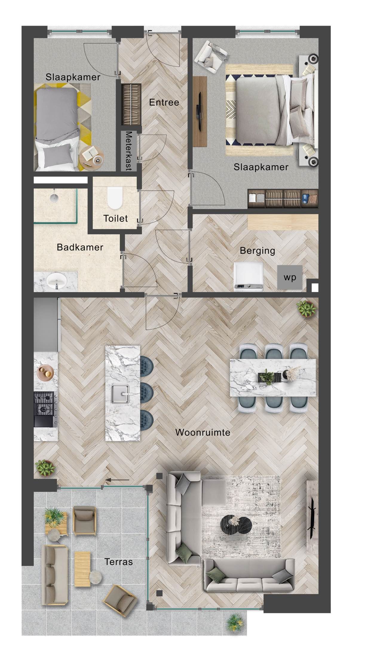 Foto 6 van Appartement (Bouwnr. 8)