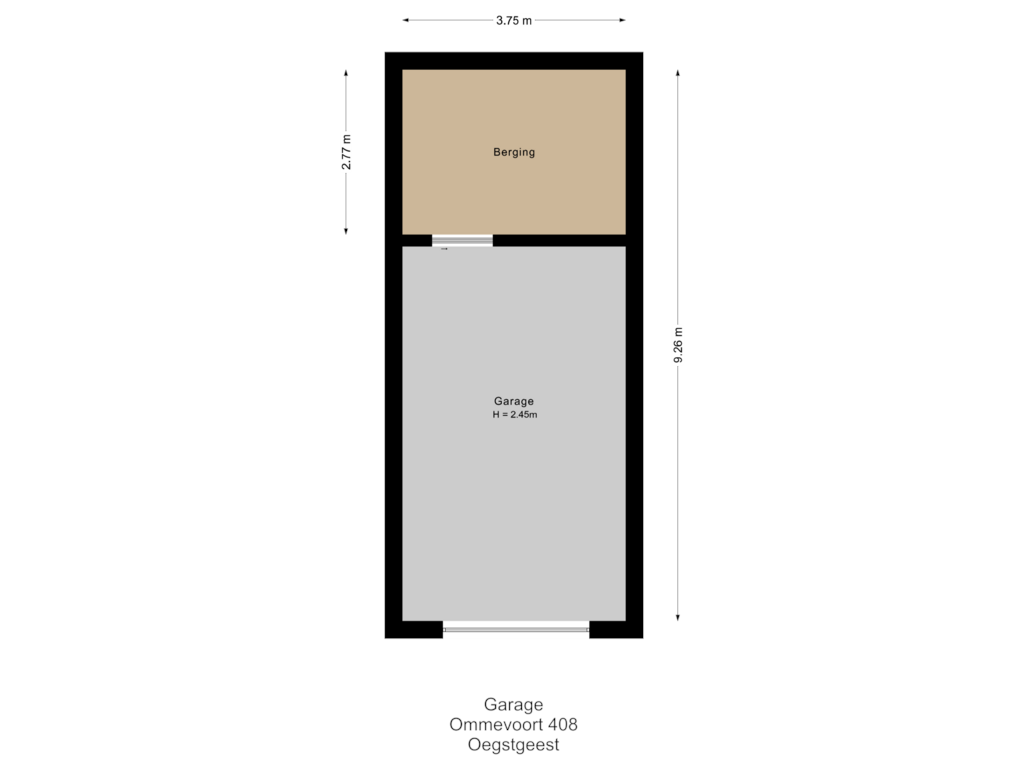 Bekijk plattegrond van Garage van Ommevoort 408