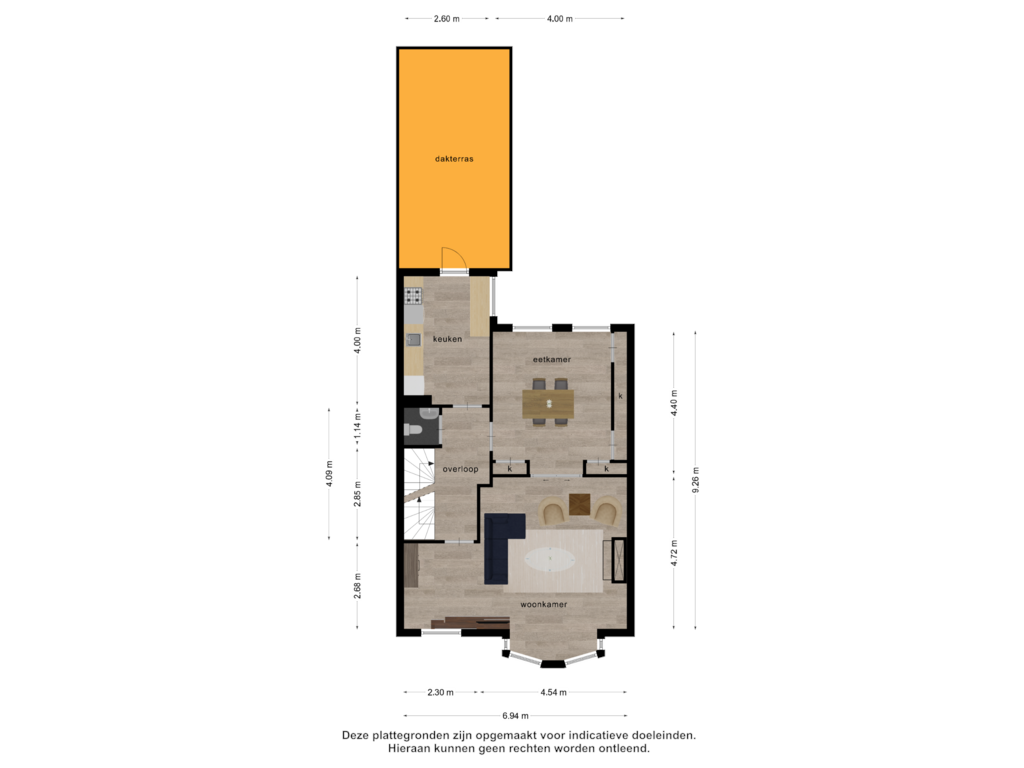 Bekijk plattegrond van 1e verdieping van Paul Krugerstraat 108