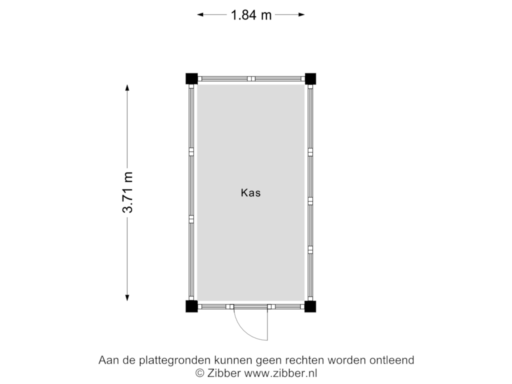 View floorplan of Kas of Spoorbrughof 22