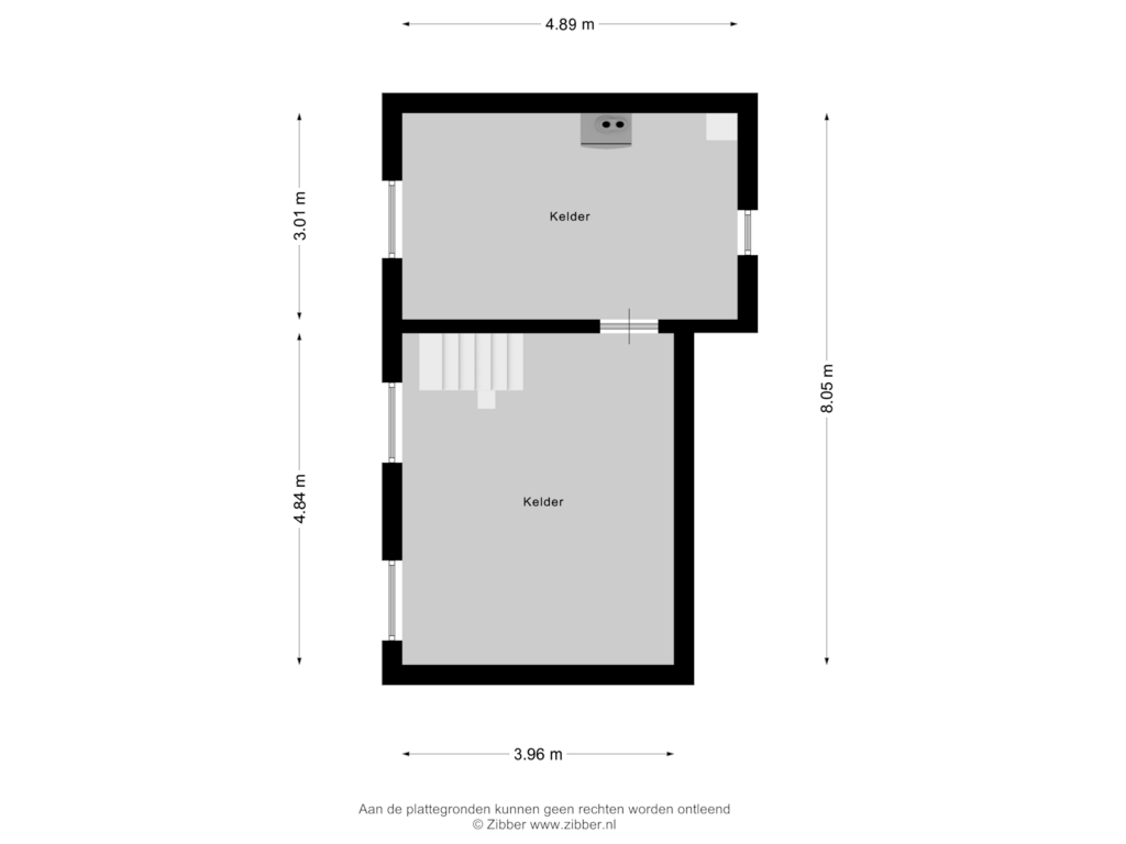 Bekijk plattegrond van Kelder van Dorpsstraat 109